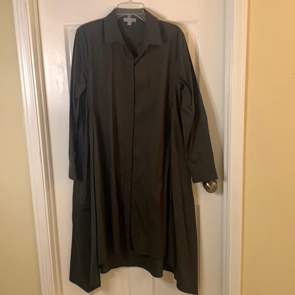 COS size 44(Large) Dark Olive Green Shirtdress